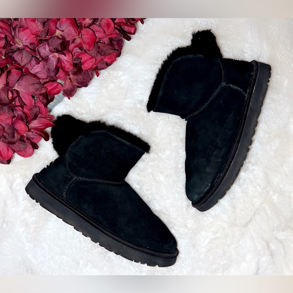 UGG Classic Bling Mini Boot in Black - Picture 4 of 11